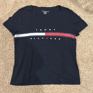 Tommy Hilfiger Blue Fitted Short Sleeve T-Shirt